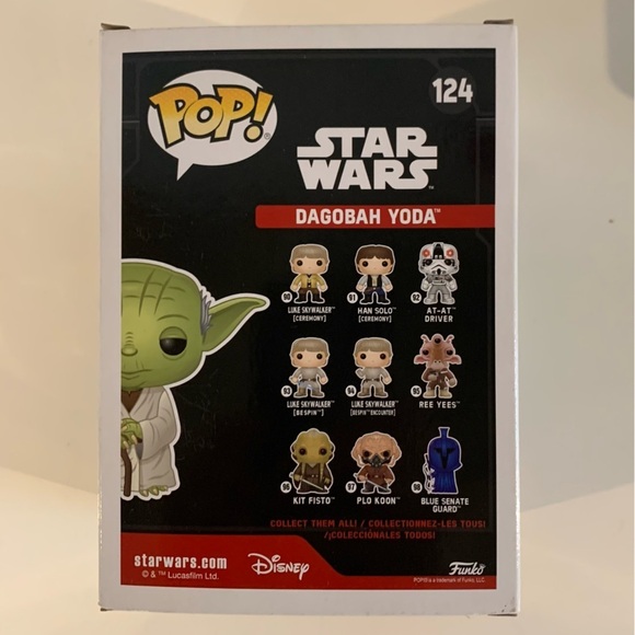 FUNKO POP! Star Wars Dagobah Yoda #124 Collectible Figurine - Picture 6 of 8